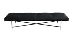 Daybed - Sort stel m. messing
