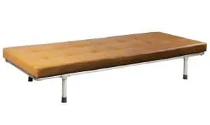 FUHRHOME Milan daybed - cognacfarvet læder og metal