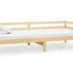 vidaXL 90x200 cm massivt fyrretræ