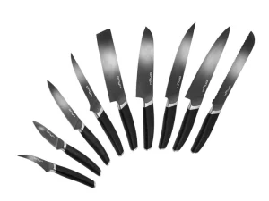 KERAMIK-STÅL-HYBRID ONYX™ 9-DELE KOMPLET KNIVSÆT Køkkenknive