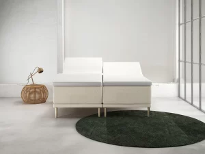 Stockholm Fusion Boxelevation (Sand) - 180x200 cm.
