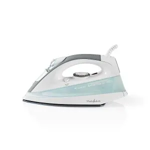 Dampstrygejern - 2200W - Damstød - Keramisk sål - Anti-kalk- og anti-dryp - Hvid