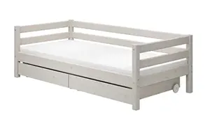 Classic Enkeltseng med skuffer 200x90 cm - Hvid