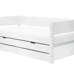 White beds Enkeltseng med udtræksseng 190x90 cm - Hvid